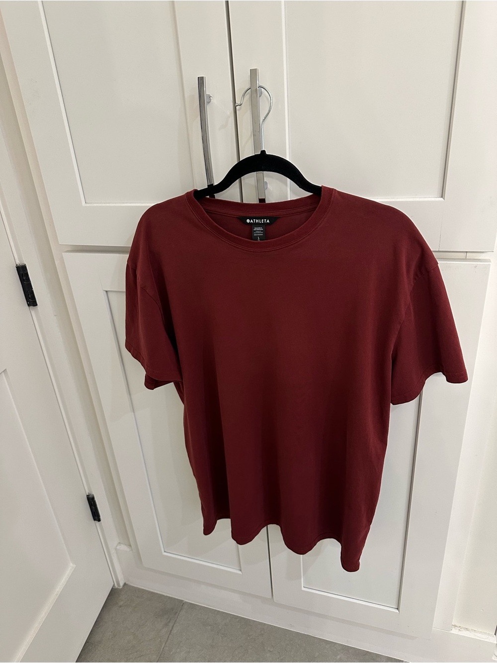 Athleta Redwood True Cotton Short Sleeve Crew Tee Size Large